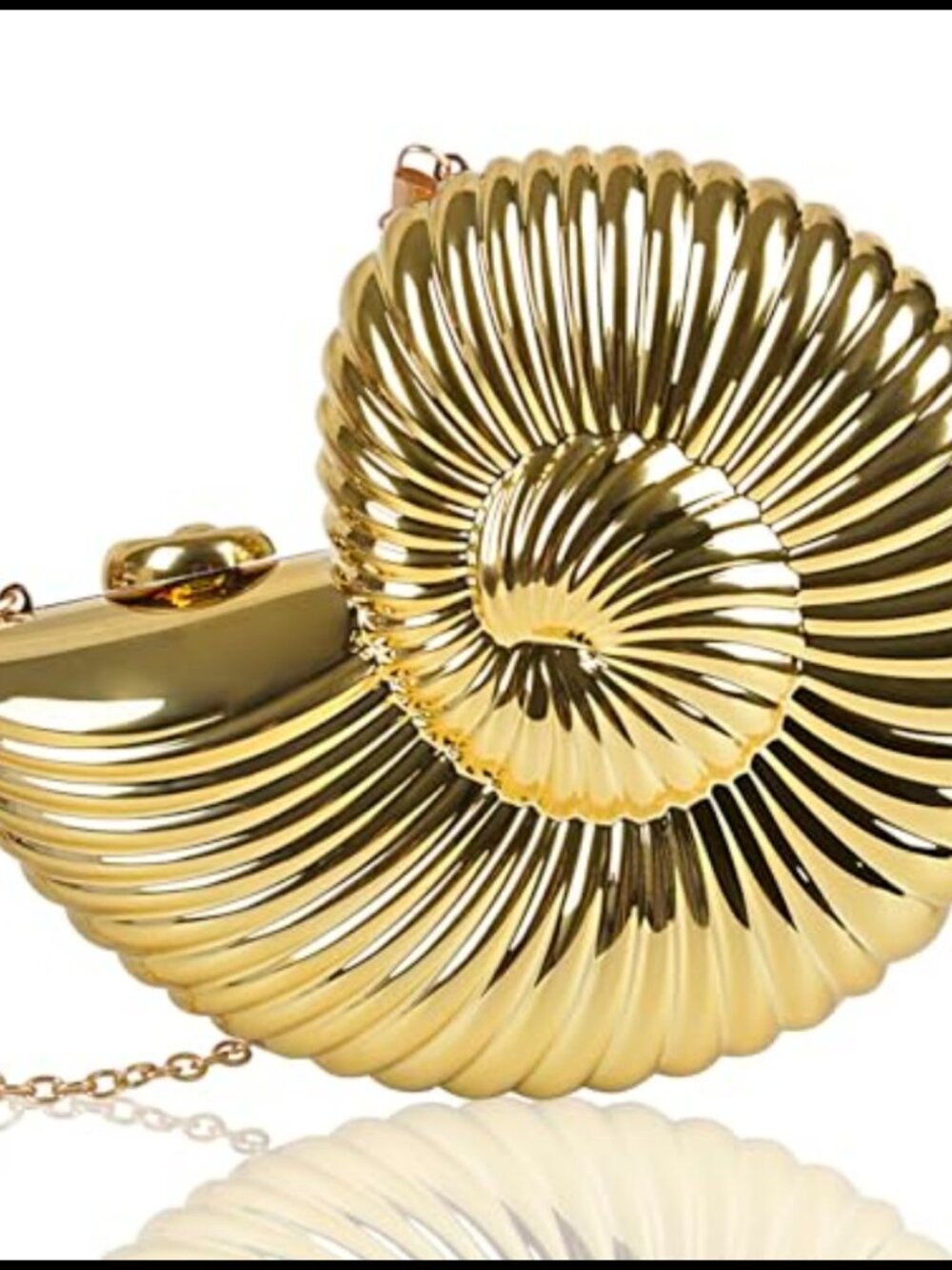 Acrylic Shell Clutch Evening Bag Novelty Conch Shoulder Crossbody Purse